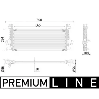 Intercooler, échangeur MAHLE CI 515 000P