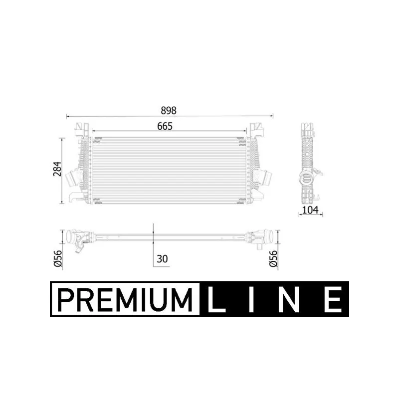 Intercooler, échangeur MAHLE CI 515 000P
