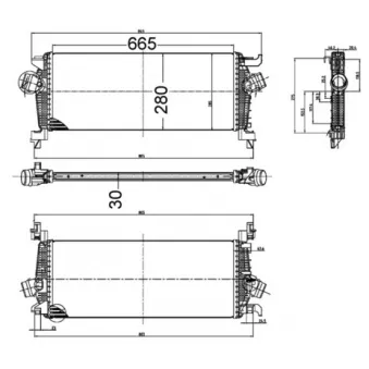 Intercooler, échangeur MAHLE CI 515 000S