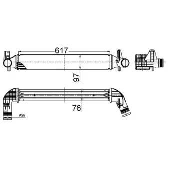 Intercooler, échangeur MAHLE CI 516 000S