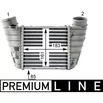 Intercooler, échangeur MAHLE CI 527 000P