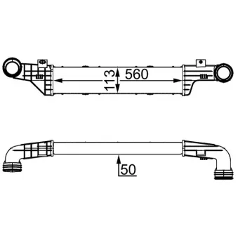 Intercooler, échangeur MAHLE CI 53 000S