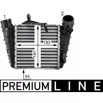 Intercooler, échangeur MAHLE CI 530 000P