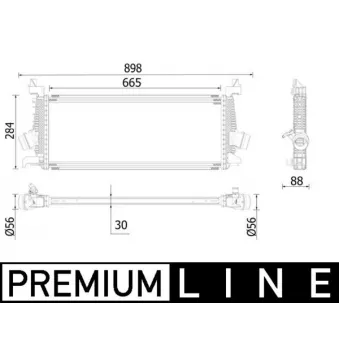 Intercooler, échangeur MAHLE CI 542 000P