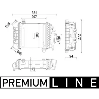 Intercooler, échangeur MAHLE CI 547 000P