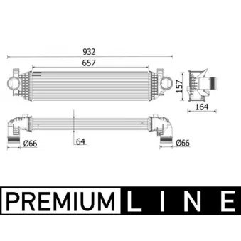 Intercooler, échangeur MAHLE CI 549 000P