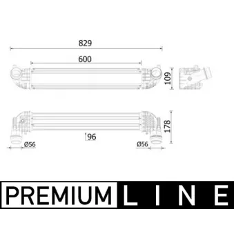 Intercooler, échangeur MAHLE CI 611 000P
