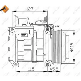 Compresseur, climatisation NRF 32406