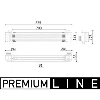 Intercooler, échangeur MAHLE CI 619 000P