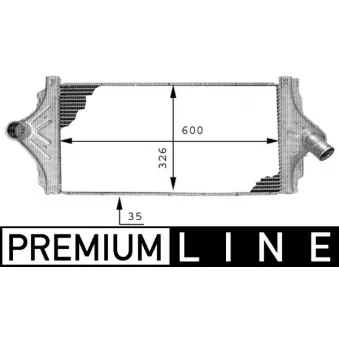 Intercooler, échangeur MAHLE CI 64 000P