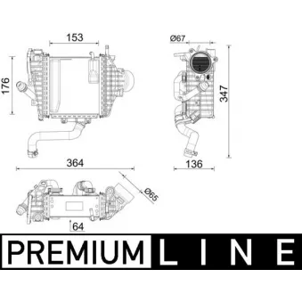 Intercooler, échangeur MAHLE CI 641 000P