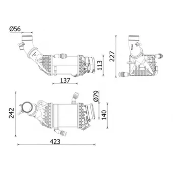 Intercooler, échangeur MAHLE CI 658 000P
