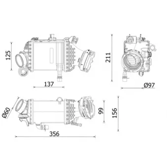 Intercooler, échangeur MAHLE CI 659 000P
