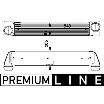 Intercooler, échangeur MAHLE CI 79 000P