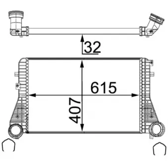 Intercooler, échangeur MAHLE CI 83 000S