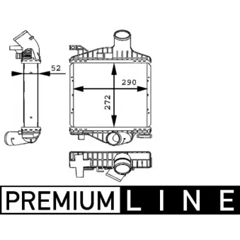 Intercooler, échangeur MAHLE CI 88 000P