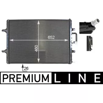 Radiateur basse température, intercooler MAHLE CIR 2 000P