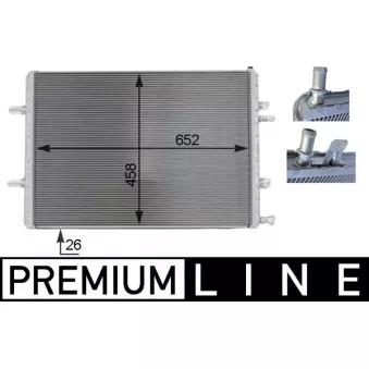 Radiateur basse température, intercooler MAHLE CIR 3 000P