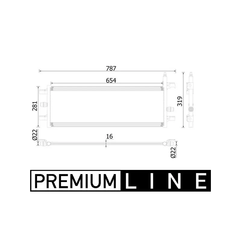 Radiateur basse température, intercooler MAHLE CIR 35 000P
