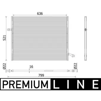 Radiateur basse température, intercooler MAHLE CIR 36 000P