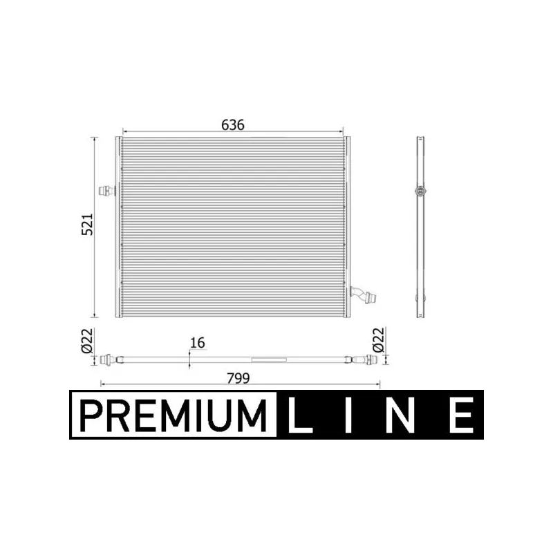 Radiateur basse température, intercooler MAHLE CIR 36 000P