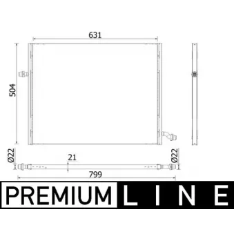 Radiateur basse température, intercooler MAHLE CIR 37 000P