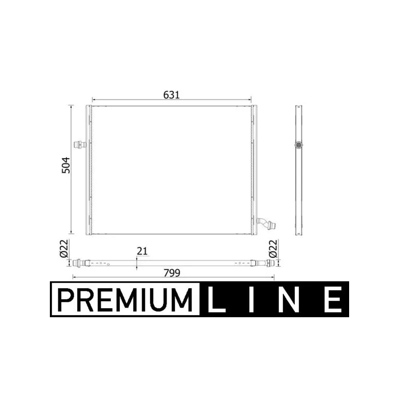 Radiateur basse température, intercooler MAHLE CIR 37 000P