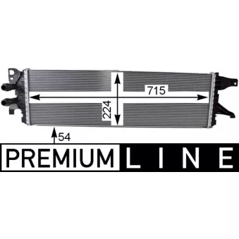 Radiateur basse température, intercooler MAHLE CIR 8 000P