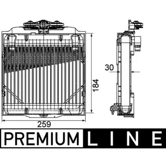 Radiateur d'huile de boîte automatique MAHLE