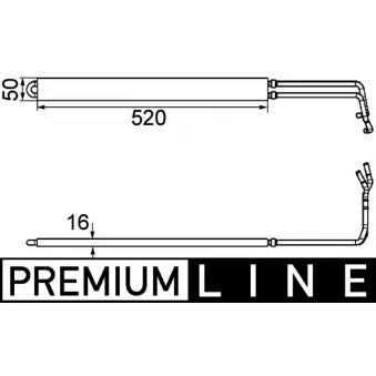 Radiateur d'huile, direction MAHLE CLC 103 000P