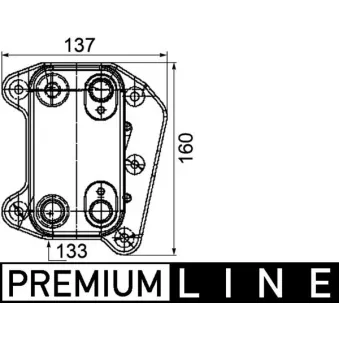 Radiateur d'huile MAHLE CLC 104 000P