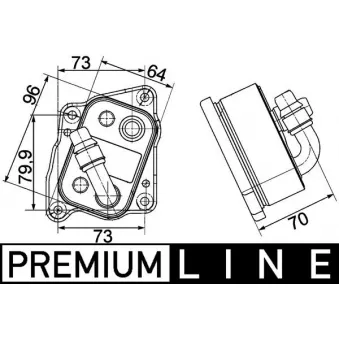 Radiateur d'huile MAHLE CLC 107 000P