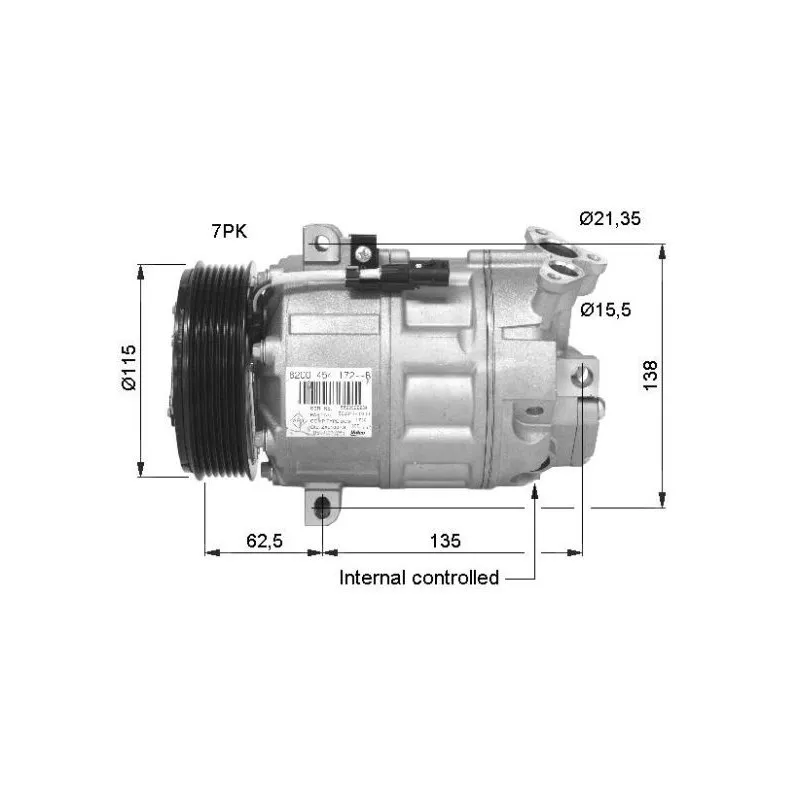 Compresseur, climatisation NRF 32425G