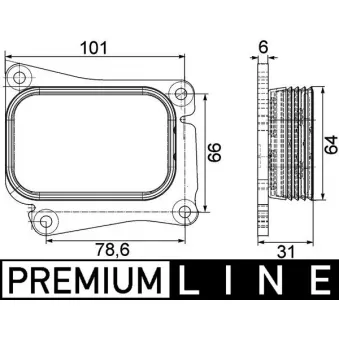 Radiateur d'huile MAHLE CLC 111 000P