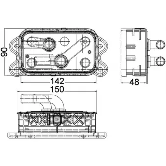 Radiateur d'huile MAHLE CLC 112 000P