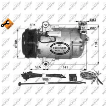 Compresseur, climatisation NRF 32426G
