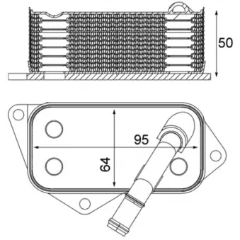 Radiateur d'huile MAHLE CLC 12 001S