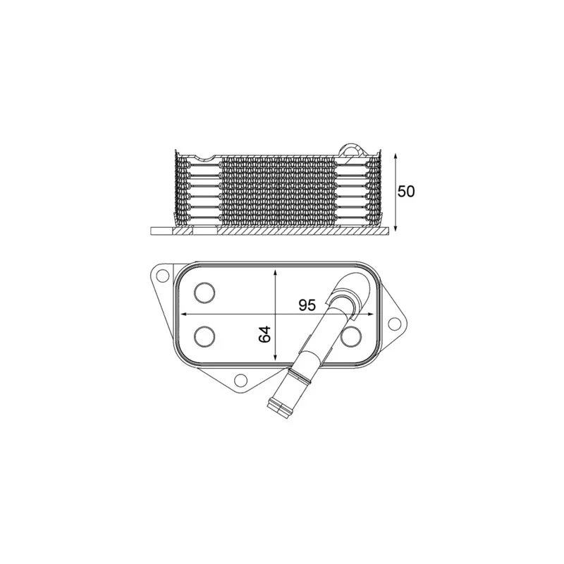 Radiateur d'huile MAHLE CLC 12 001S