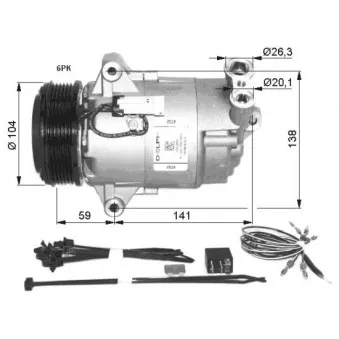 Compresseur, climatisation NRF 32427G