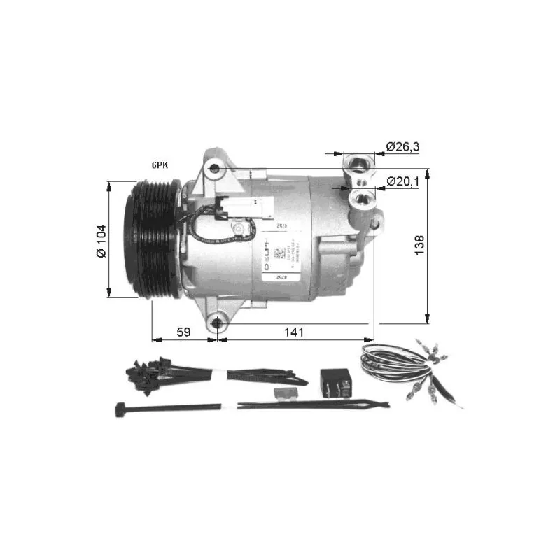 Compresseur, climatisation NRF 32427G