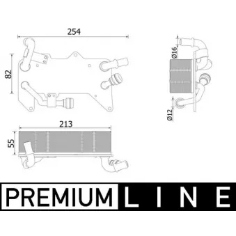 Radiateur d'huile de boîte automatique MAHLE CLC 139 000P