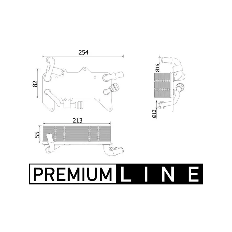 Radiateur d'huile de boîte automatique MAHLE CLC 139 000P