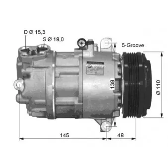 Compresseur, climatisation NRF 32434G