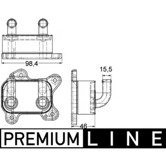 Radiateur d'huile MAHLE CLC 168 000P
