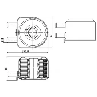 Radiateur d'huile MAHLE CLC 176 000S