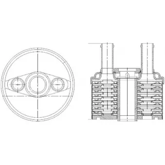 Radiateur d'huile de boîte automatique MAHLE CLC 179 000S