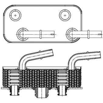 Radiateur d'huile de boîte automatique MAHLE