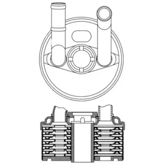 Radiateur d'huile de boîte automatique MAHLE CLC 184 000S
