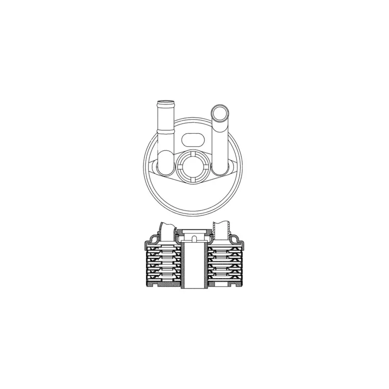 Radiateur d'huile de boîte automatique MAHLE CLC 184 000S