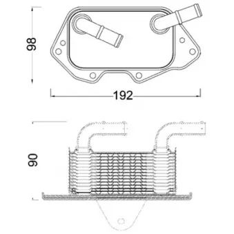 Radiateur d'huile MAHLE CLC 186 000S